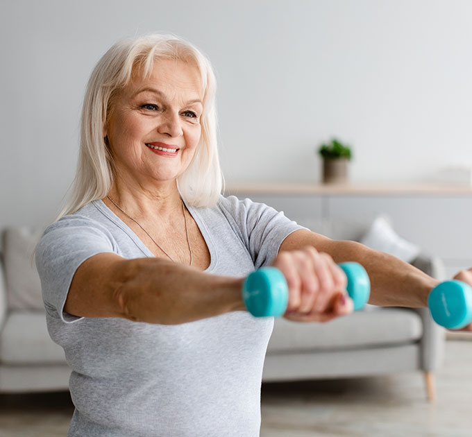 Strength and conditioning therapy session improving mobility