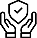 Shield icon representing safety confidence and protection